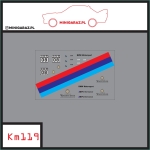 Zestaw kalkomanii KM119 WARSTEINER BMW