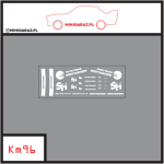 Zestaw kalkomanii KM96 SPEEDHUNTERS