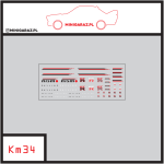 Zestaw kalkomanii KM34 NISSAN SKYLINE