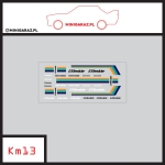 Zestaw kalkomanii KM13 GREDDY