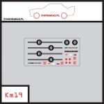 Zestaw kalkomanii KM19 KAIDO czarne