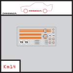 Zestaw kalkomanii KM14 GULF 19
