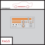 Zestaw kalkomanii KM15 GULF 8