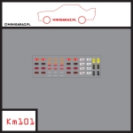 Zestaw kalkomanii KM101 MIATA