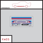 Zestaw kalkomanii KM05 BMW MPOWER czarne