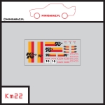 Zestaw kalkomanii KM22 K&N czarne