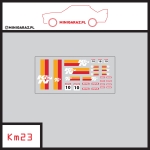 Zestaw kalkomanii KM23 K&N białe