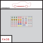 Zestaw kalkomanii KM38 LOGA
