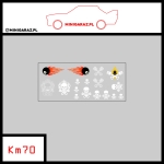 Zestaw kalkomanii KM70 EIGHT BALL