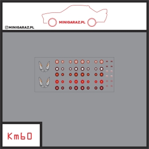 Zestaw kalkomanii KM60 NISSAN SKYLINE R35