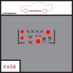 Zestaw kalkomanii KM58 KAMIKAZE
