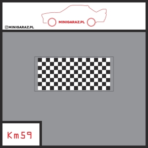 Zestaw kalkomanii KM59 SZACHOWNICA 4mm