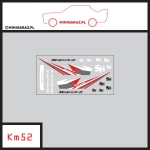 Zestaw kalkomanii KM52 SPEEDHUNTERS