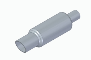 TŁUMIK POJEDYNCZY ŚCIĘTY fi1.5mm