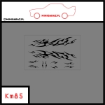 Zestaw kalkomanii KM85 TRIBAL CZARNY