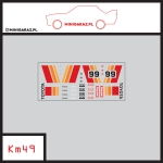 Zestaw kalkomanii KM49 TOYOTA