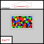 Zestaw kalkomanii KM77 M&M's  tło