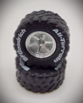 Koła off-road  srebrne 6-ramienne z oponami BF Goodrich