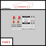 Zestaw kalkomanii KM83 PLAYSTATION