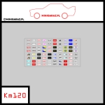 Zestaw kalkomanii KM120 TABLICE LOGA