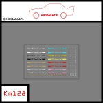 Zestaw kalkomanii KM128 PORSCHE CARRERA