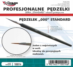 PĘDZEL MIRAGE 100014 STANDARD "000" (włosie syntetyczne)