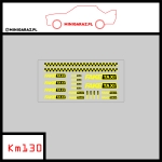 Zestaw kalkomanii KM130 Fake Taxi